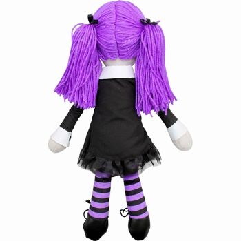 VIOLA - LA POUPÉE DE CHIFFON GOTH - Poupée en peluche douce à collectionner 2