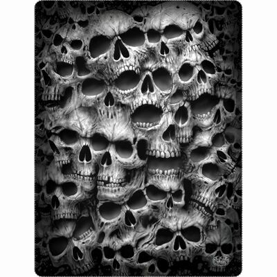 TWISTED SKULLS - Couverture polaire avec impression double face