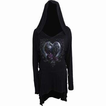 RAVEN HEART - Robe à capuche gothique Black Widow 2