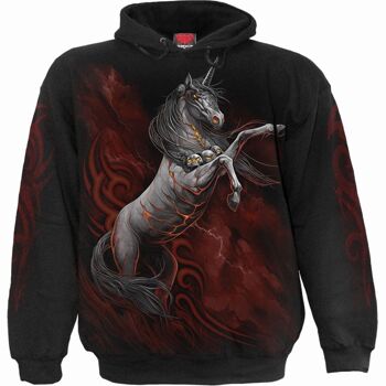 LICORNE INFERNE - Sweat à capuche Noir 2