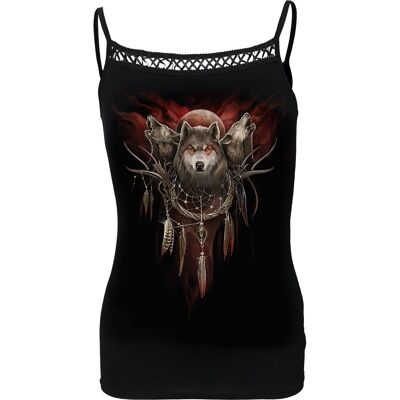 CRY OF THE WOLF - Cross Trim Camisole