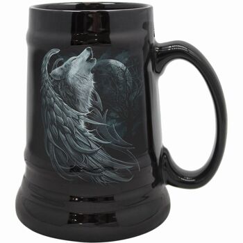 WOLF SPIRIT - Steins - Chope à bière en céramique - Coffret cadeau 1