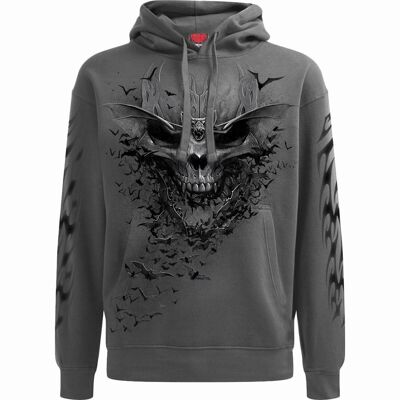 BAT SKULL - Hoody Charcoal