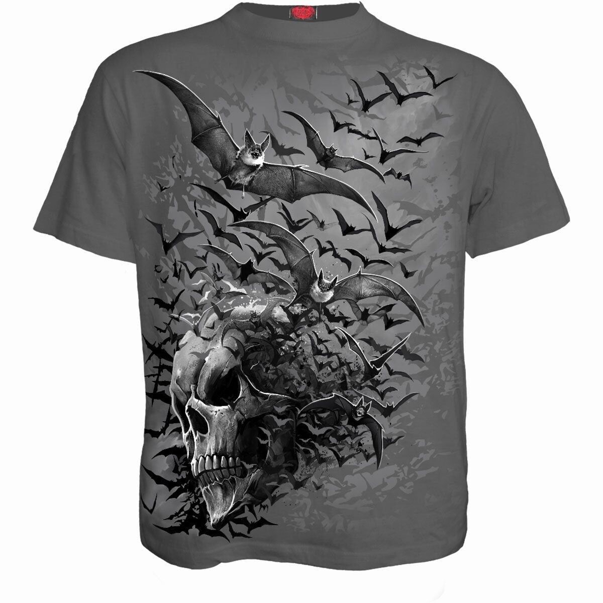 BAT SKULL - T-Shirt Antracite