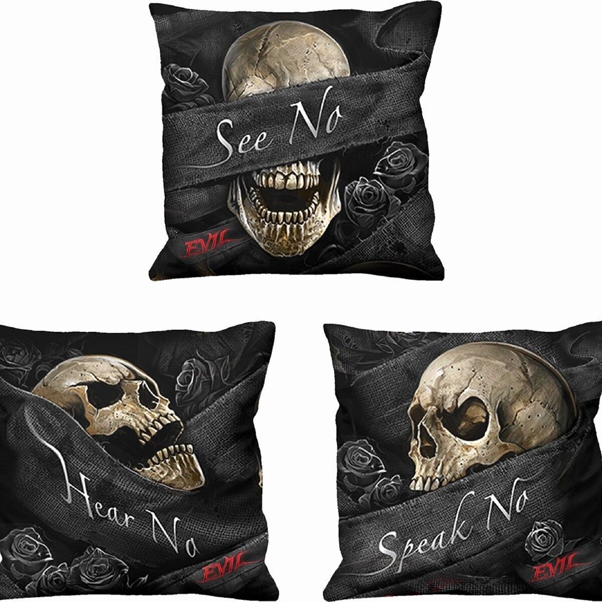 SEE NO EVIL - Cuscino quadrato (set di 3)