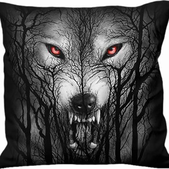 LOUP DES FORÊTS - Coussin carré 1