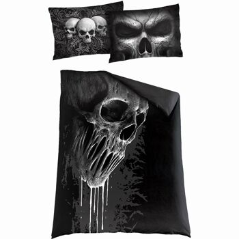 SKULL SCROLL - Housse de couette simple + taie d'oreiller UK et EU 4