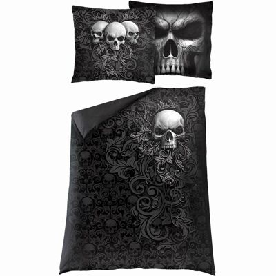 SKULL SCROLL - Single Duvet Cover + Uk And Eu Pillow Case