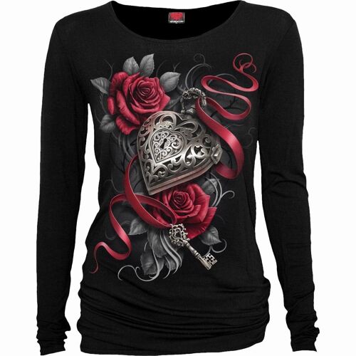 HEART LOCKET - Baggy Top Black