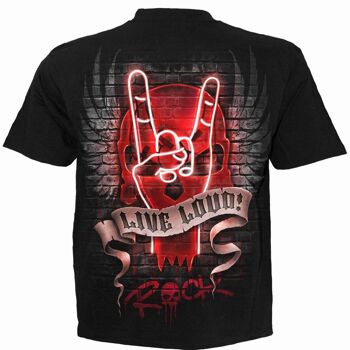 LIVE LOUD - T-Shirt Noir 3