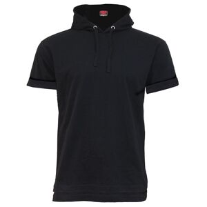 URBAN FASHION - T-shirt à capuche en coton fin Noir