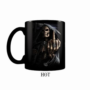 BONE FINGER - Tasse à café en céramique à changement de chaleur - Coffret cadeau 4