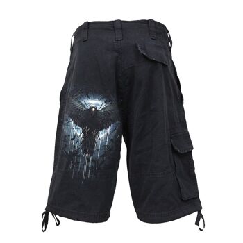 CROW MOON - Short Cargo Vintage Noir 3