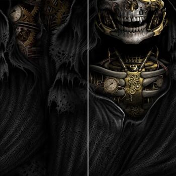 STEAM PUNK REAPER - Enveloppements multifonctionnels pour le visage 8