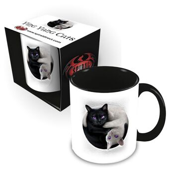 CHATS YIN YANG - Mug en céramique 0,3 L - Coffret cadeau 1