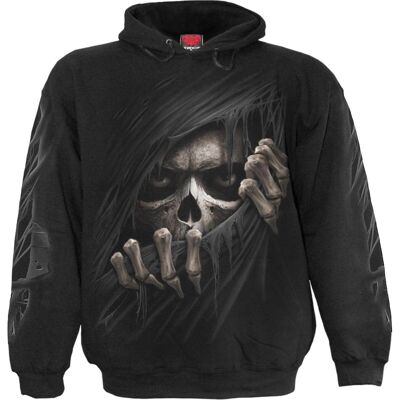 GRIM RIPPER - Sudadera con capucha negra