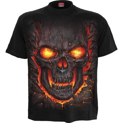 SKULL LAVA - Camiseta Negra