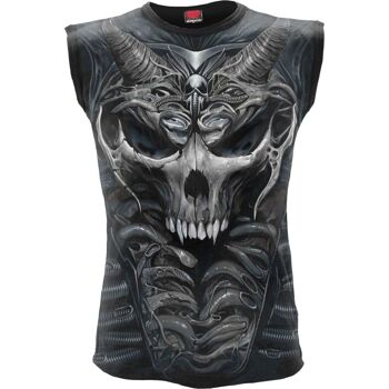 SKULL ARMOR - T-Shirt Allover Sans Manches Noir 2