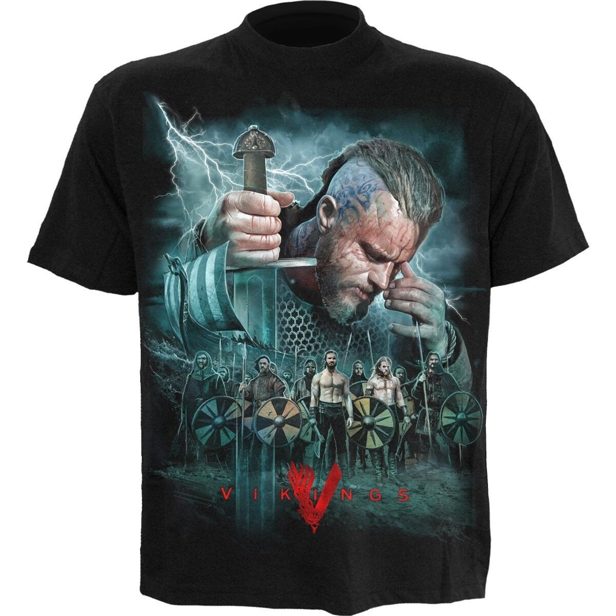 VIKINGS - BATTAGLIA - Maglietta nera