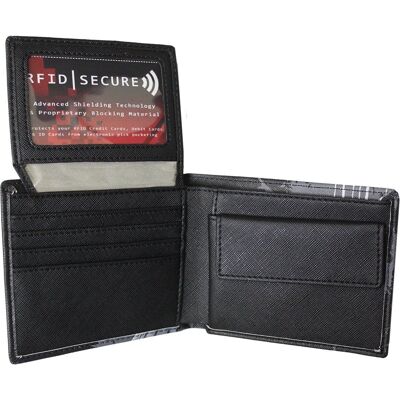 BAT CURSE - Billetera plegable con bloqueo RFID y caja de regalo