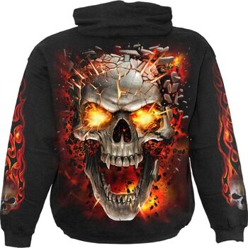 SKULL BLAST - Sweat à capuche enfant Noir 3