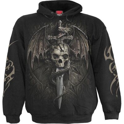 DRACO SKULL - Sudadera negra con capucha