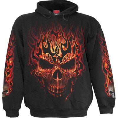 SKULL BLAST - Sudadera con capucha negra