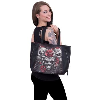 SKULLS N' ROSES - Sac fourre-tout - Cuir PU clouté de qualité supérieure 4