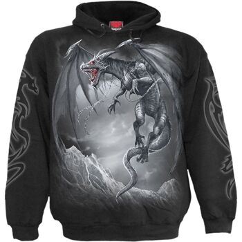 DRAGON'S CRY - Sweat à capuche Noir 4