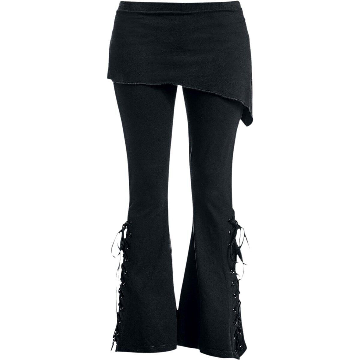 URBAN FASHION - Leggings boot-cut 2in1 con microgonna inclinata