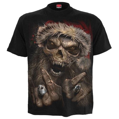 ROCK SANTA - T-Shirt Black