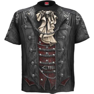 GOTH WRAP - Maglietta Allover Nera