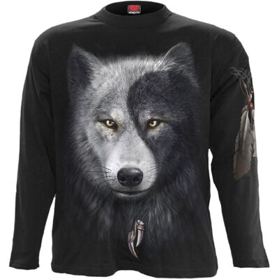 WOLF CHI - Langarm T-Shirt Schwarz