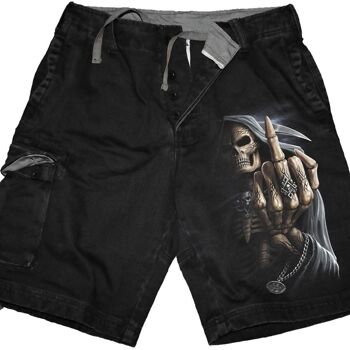 BONE FINGER - Short Cargo Vintage Noir 2