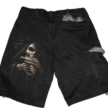 BONE FINGER - Short Cargo Vintage Noir 5