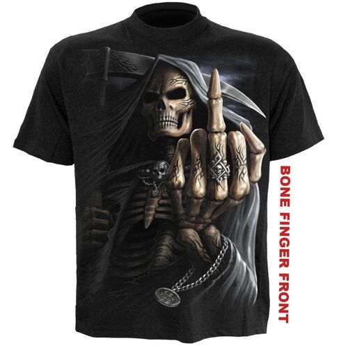 BONE FINGER - T-Shirt Black