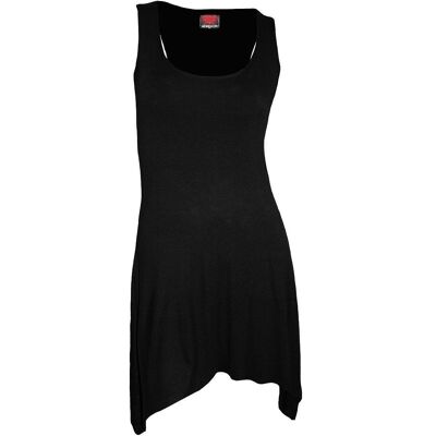 GOTHIC ELEGANCE - Goth Bottom Camisole Dress Black