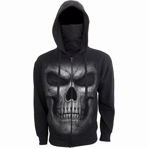 TWISTED SKULLS - 2In1 Full Zip Mask Hoodie