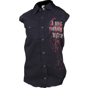 DARYL WINGS - Chemise sans manches Worker Noir 2