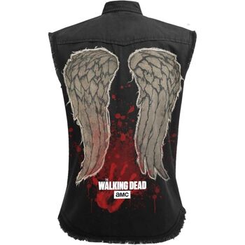 DARYL WINGS - Chemise sans manches Worker Noir 3