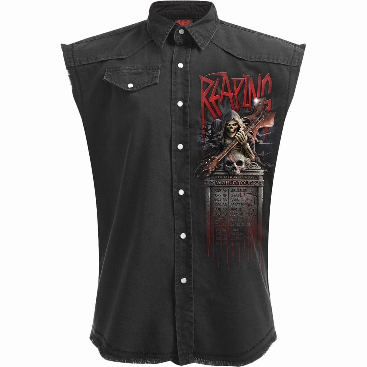 REAPING TOUR - Smanicato Stone Washed Worker Nero