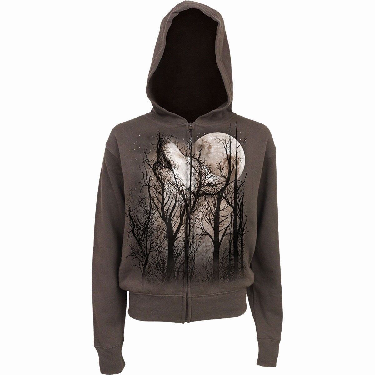 FOREST WOLF - Felpa con cappuccio Full Zip Chocolate
