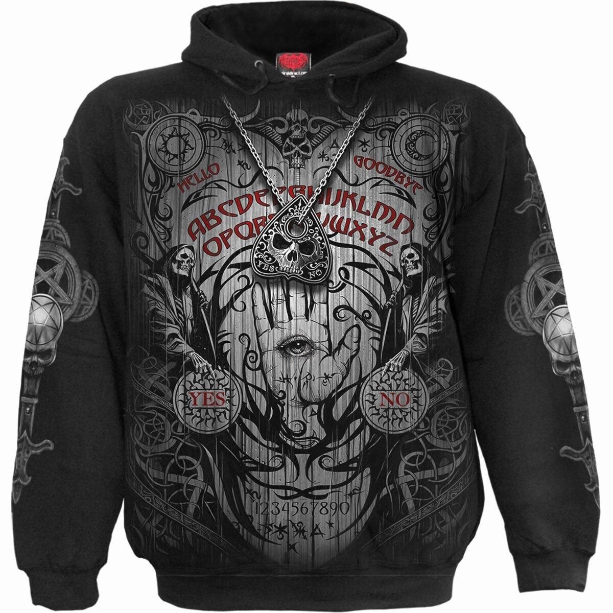 SPIRIT BOARD - Felpa con cappuccio nera