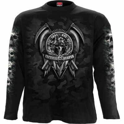 TACTICAL REAPER - Longsleeve T-Shirt Black