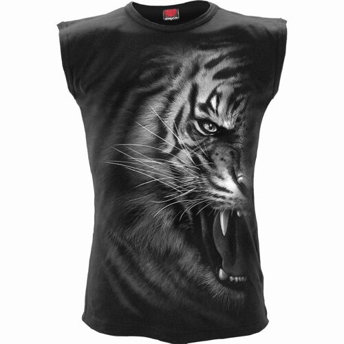 TIGER WRAP - Sleeveless T-Shirt Black