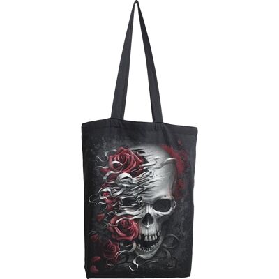 SKULLS N' ROSES - Bag 4 Life - Canvas 80z Tragetasche mit langem Griff