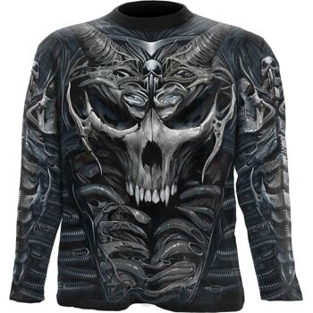 SKULL ARMOR - T-shirt manches longues Allover Noir 2