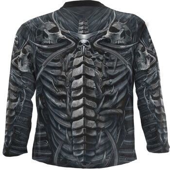 SKULL ARMOR - T-shirt manches longues Allover Noir 9