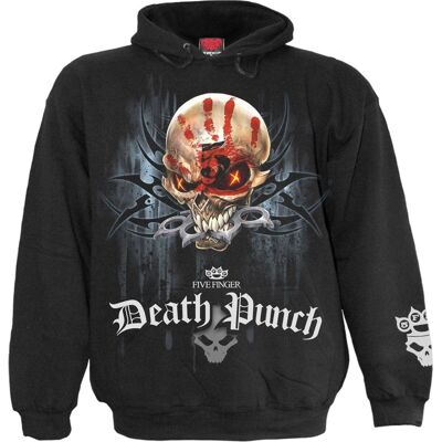 5FDP - GAME OVER - Sudadera con capucha negra