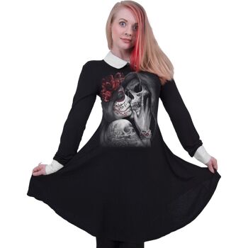 DEAD KISS - Robe col claudine Baby Doll LS 3